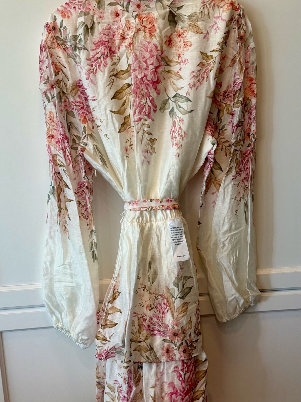 Ever New Conifer Floral Printed Long Sleeve Mini Dress - Pink & Cream - Picture 2 of 7